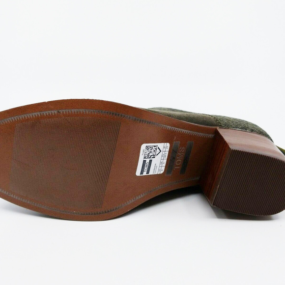 Toms Womens Leila Bootie Tarmac Olive Suede Size 8 - Picture 6 of 6